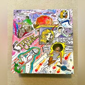 Jeffrey Campbell Comic Inspired Multi Colored Shoe Box